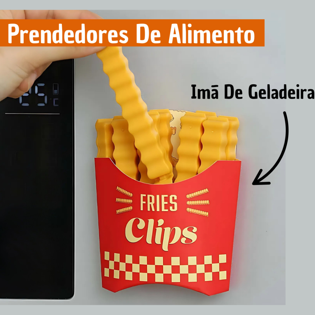 12 pregadores Seladoras Batatas Fritas À Prova De