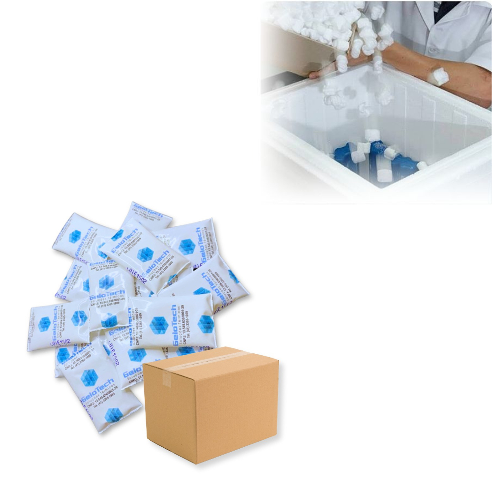 Caixa Com Gelos Reutilizáveis Flexíveis 15g Gelo