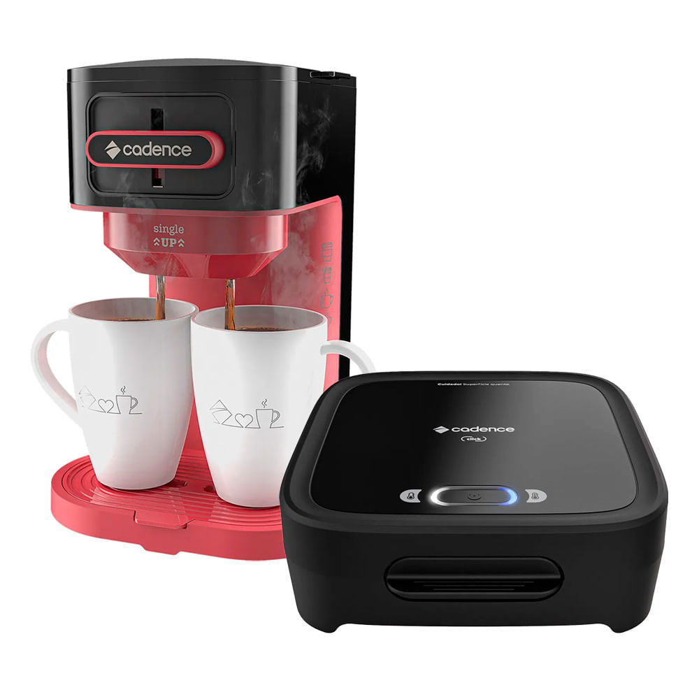 Kit Click Cadence – Sanduicheira e Cafeteira