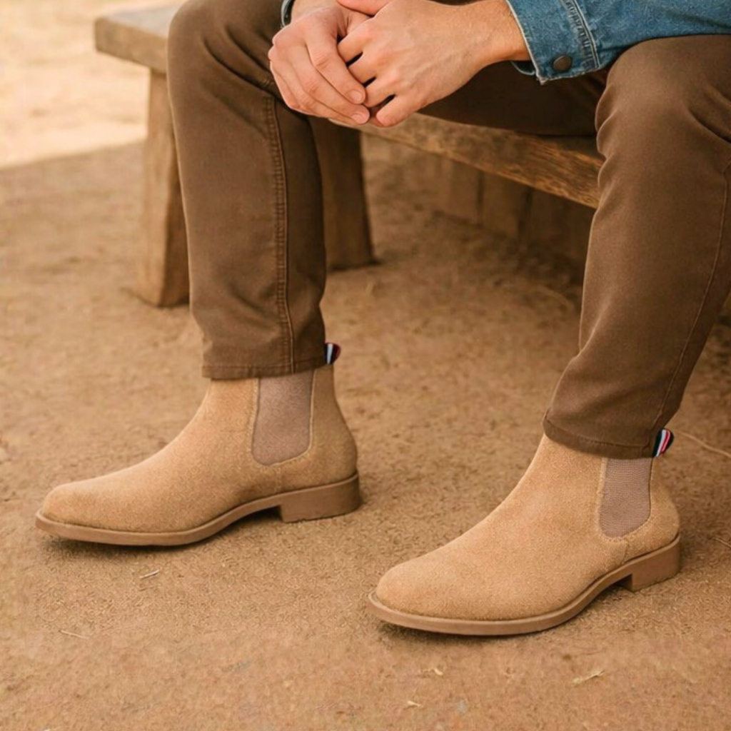 Botina Chelsea Colorado Casual Masculina Couro Leg