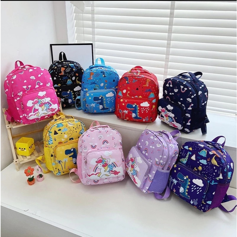 Mochila Escolar Leve Com Estampa De Dinossauro Par