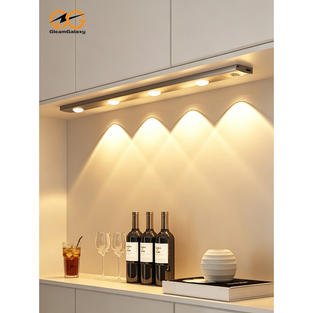 Luminária LED 3 Cores Sensor Movimento USB Recarr