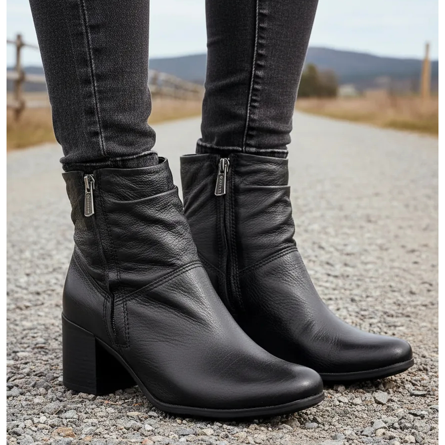 Bota Casual Cano Curto Couro Burnish Bottero 34690