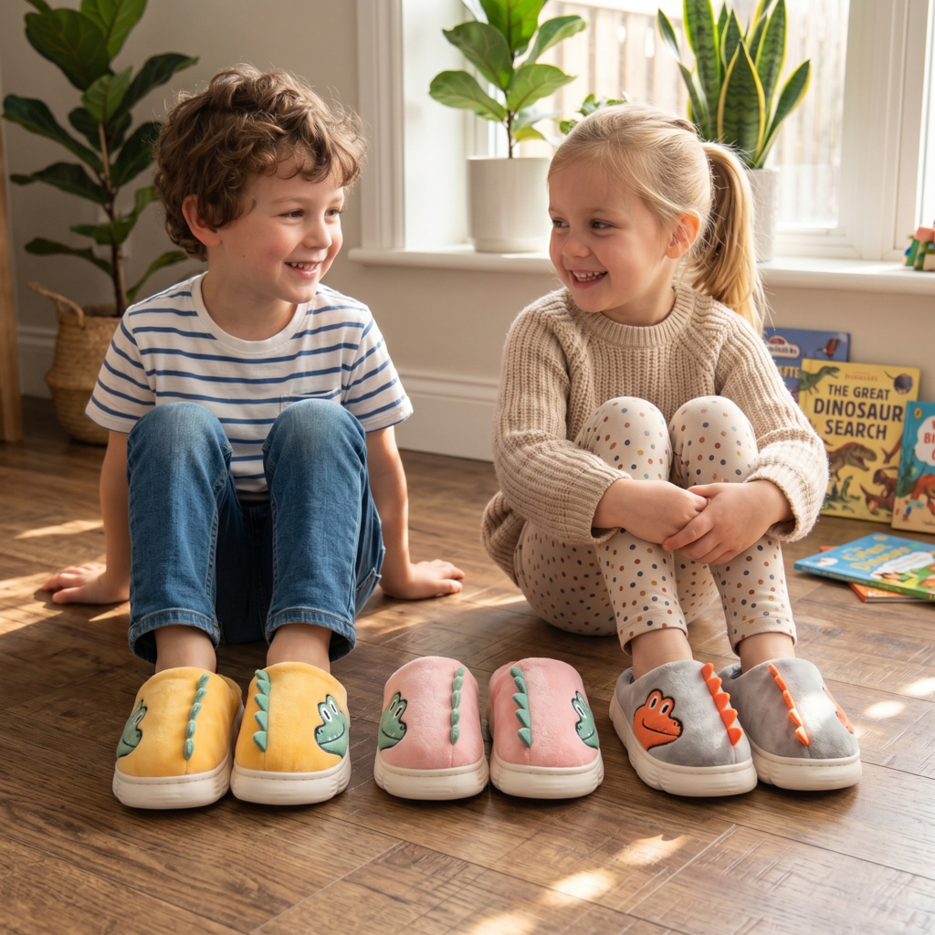 Pantufa Chinelo De Casa Infantil Menino Menina Pel