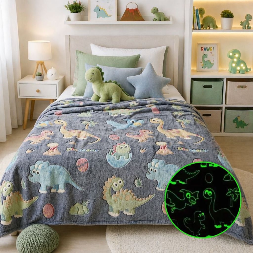 Manta Infantil Fluorescente Solteiro Coberta que B