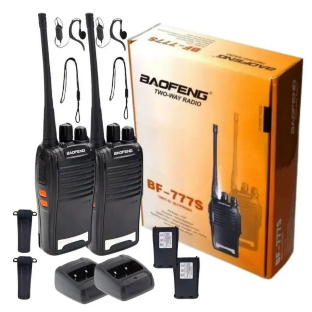 kit 2 rádios comunicador baofeng longo alcance 16