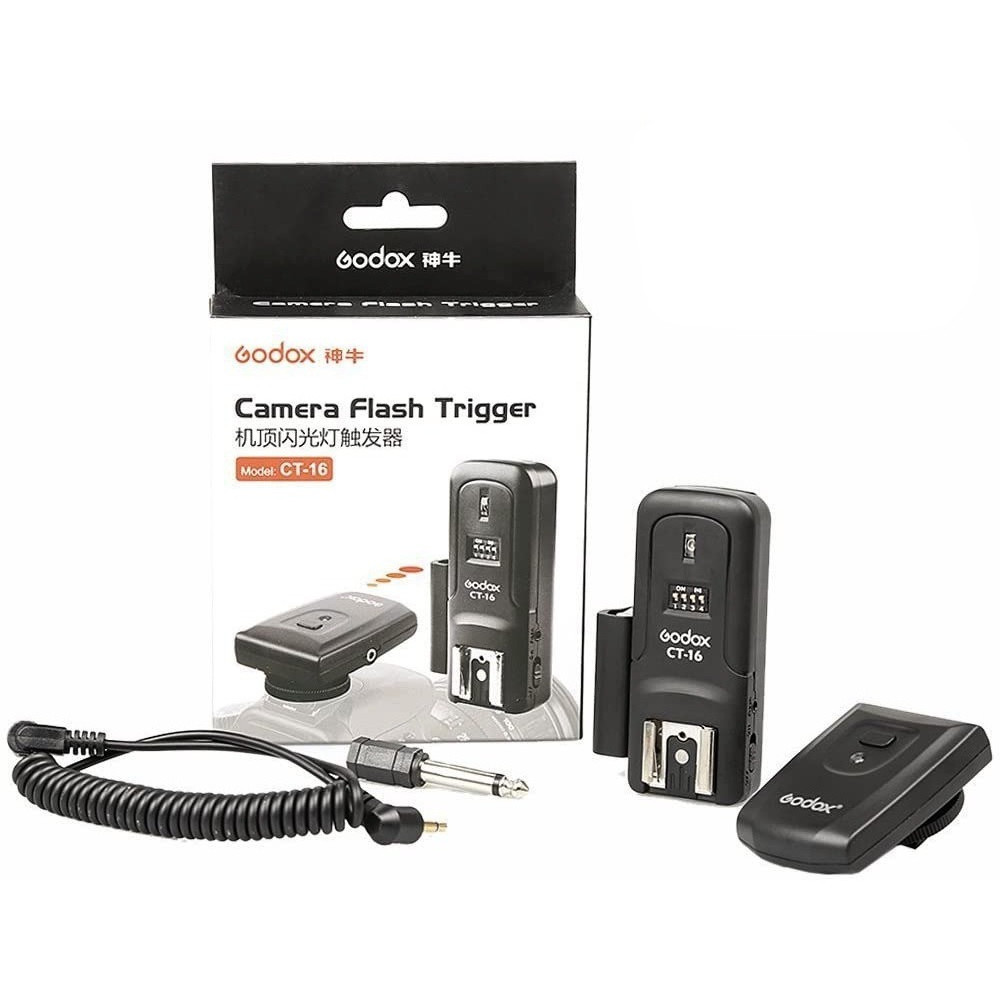 Radio Flash Godox Ct16 Canais Com Transmissor E Re