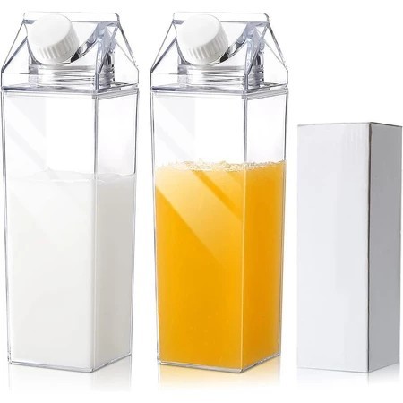 JARRA ACRÍLICO FORMATO CAIXA DE LEITE 1000ML, IDE