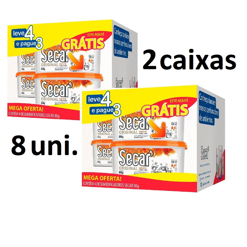 2 Kit anti mofo desumidificador Secar Leve 4 Pague