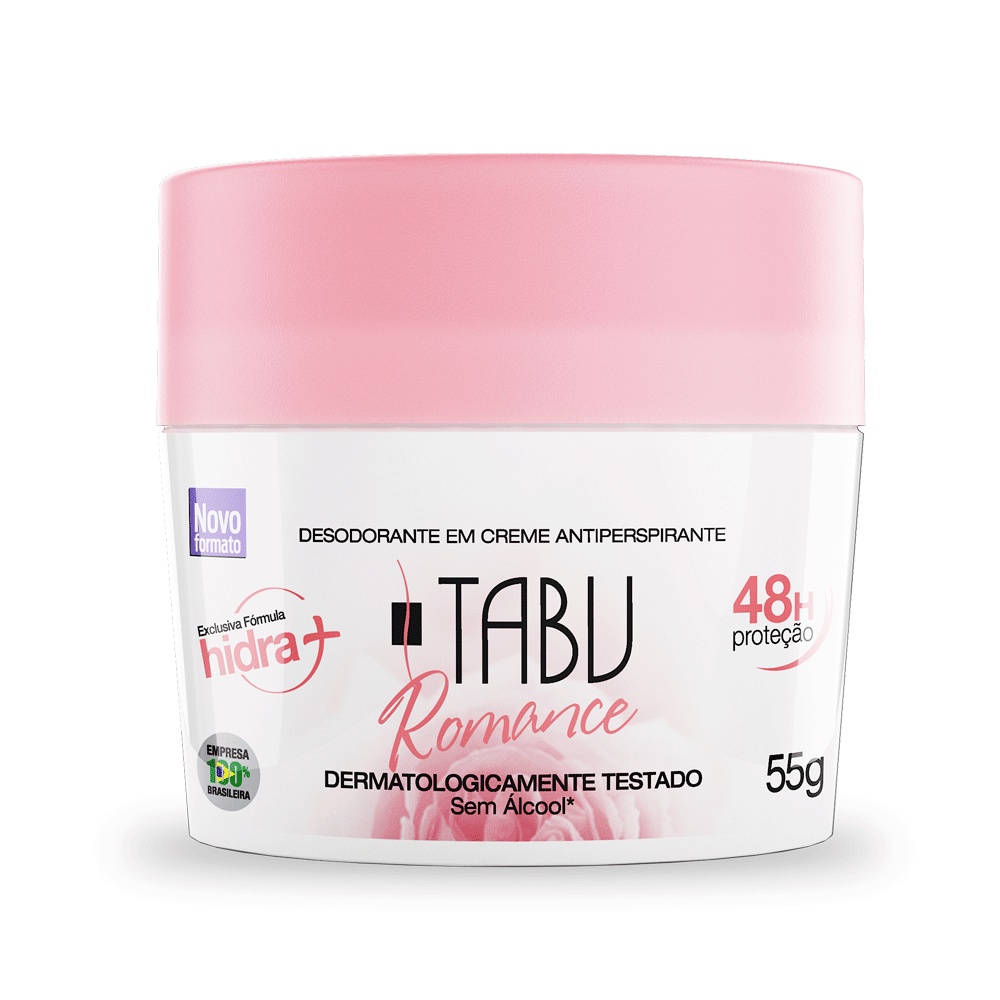Desodorante Creme Antitranspirante Tabu Romance 55