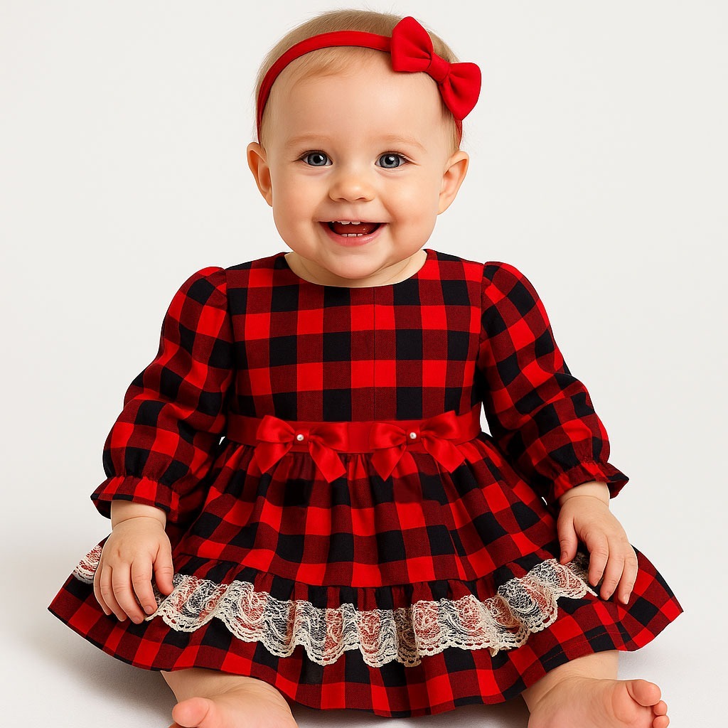 Vestido Infantil Bebê Manga Longa Festa Junina 10