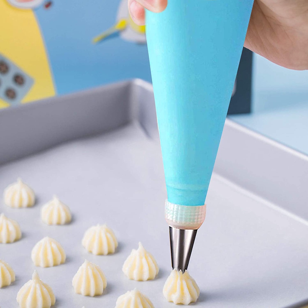 24 Pçs Conjunto De Confeiteira + 3 Pçs Espatula 