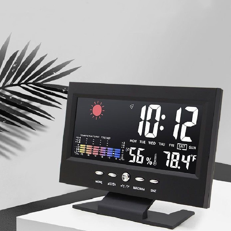 Mostrador Meteorológico Do Calendário Relógio D