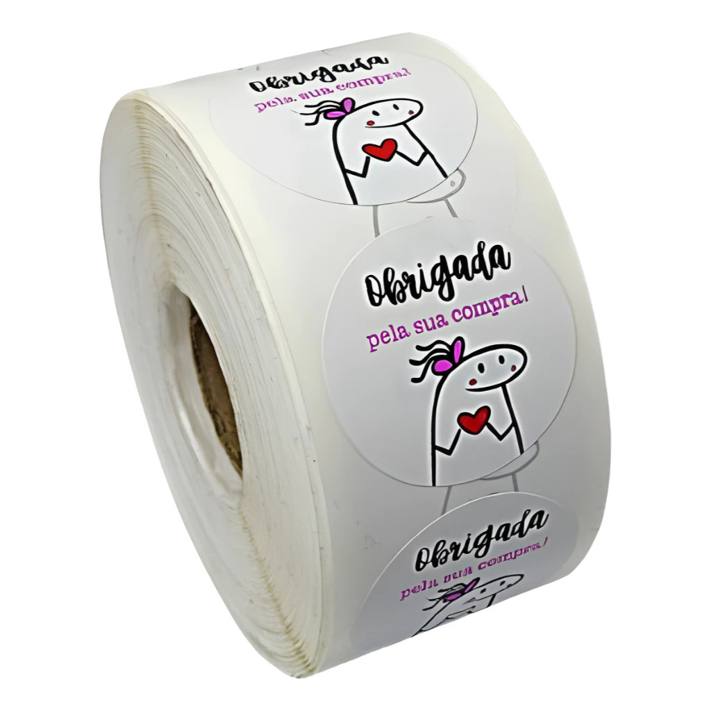 500 Etiqueta Personalizada Flork Bento Frase Adesi