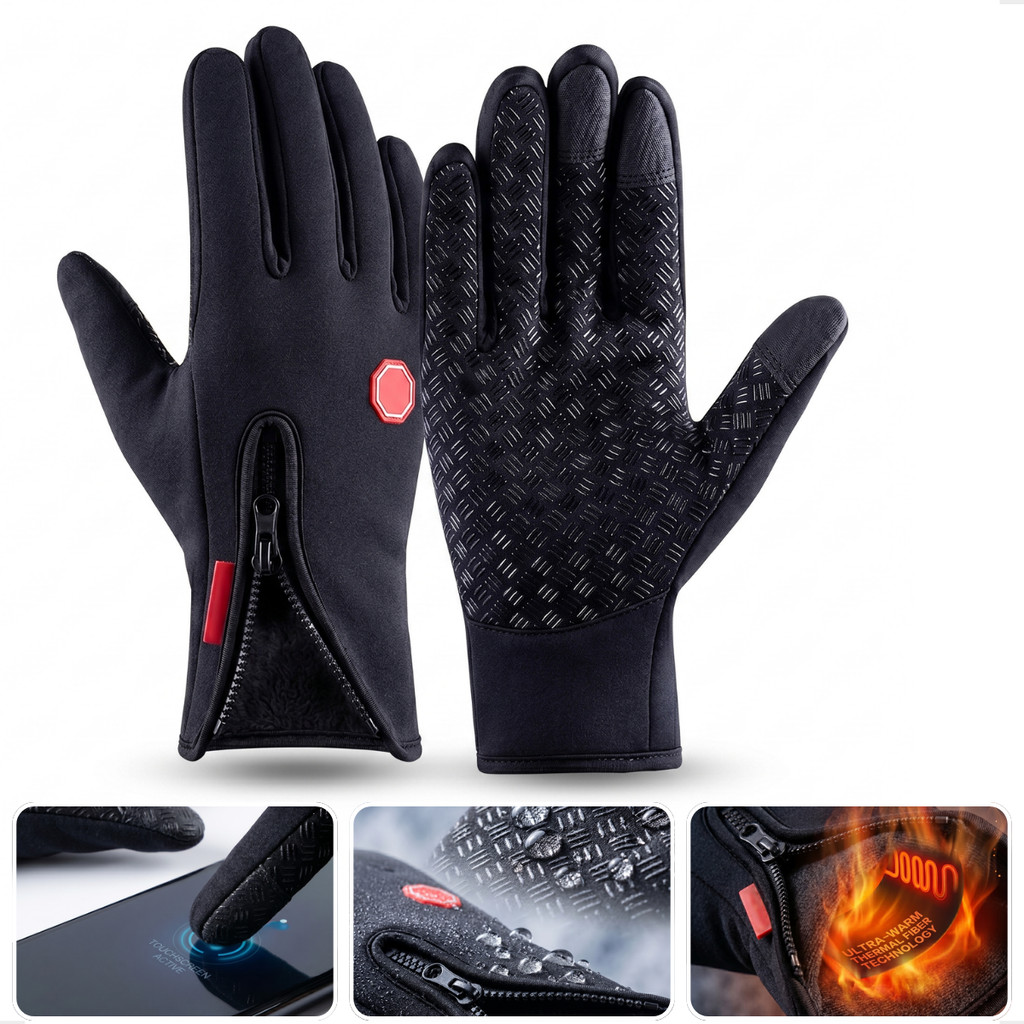Luva Impermeável Moto Bike Térmica Touch Screen 