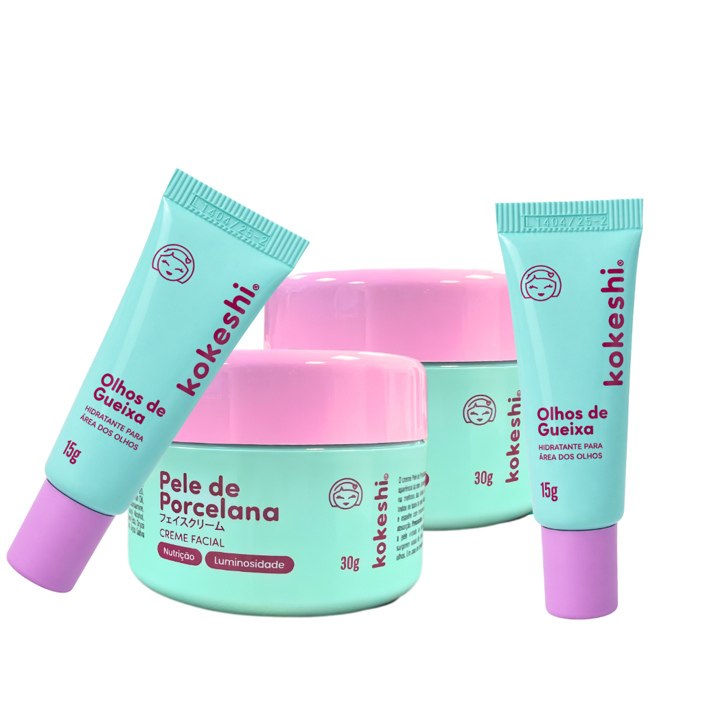 Super Kit Renovadores Faciais Kokeshi Hidratação