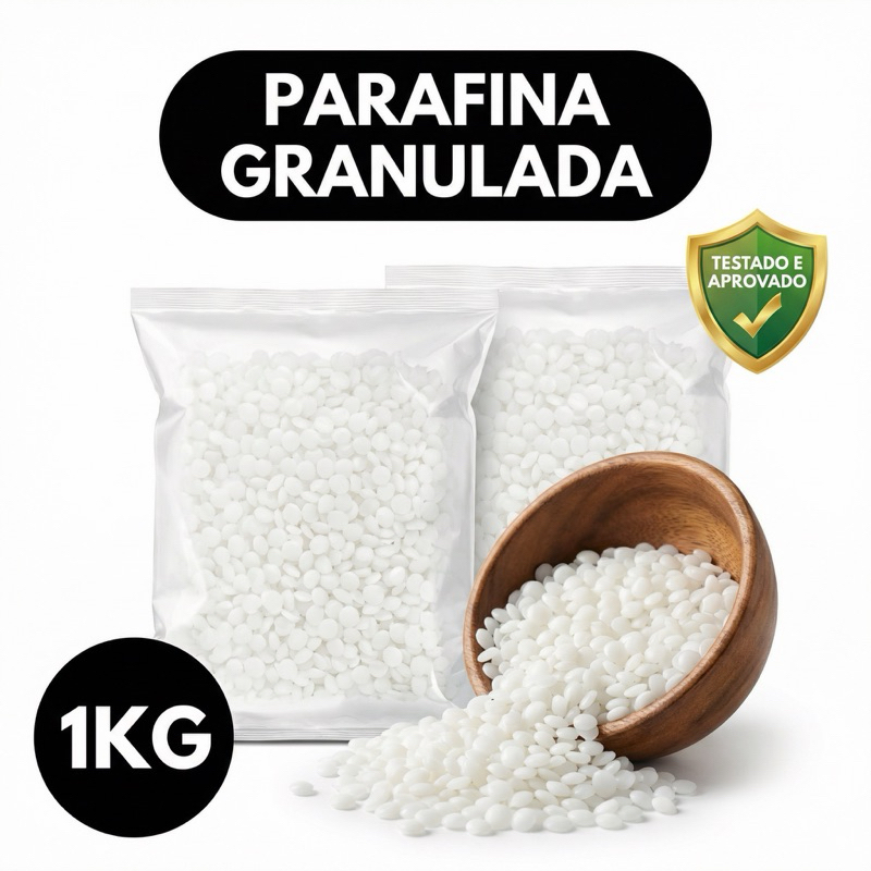 1 kg Parafina Pura – Parafina Lentilhada Gra