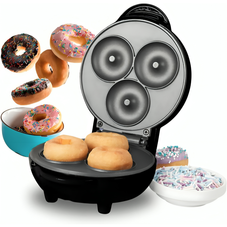 Mini Máquina de Fazer Donuts Rosquinhas 3 Furos C