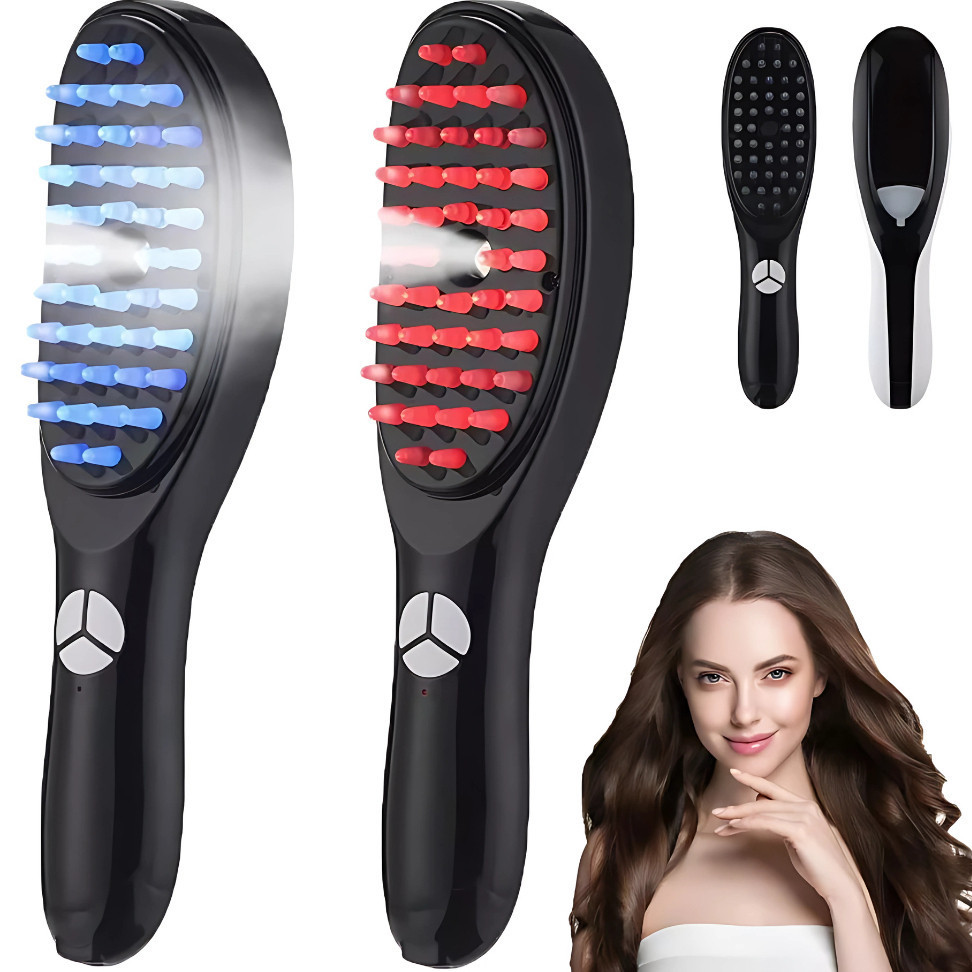 Escova Massageadora com Laser 4 em 1  Tratamento C