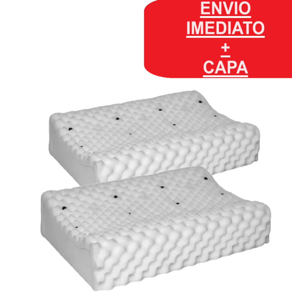 Kit 2 Travesseiros ortopédicos cervical magnétic