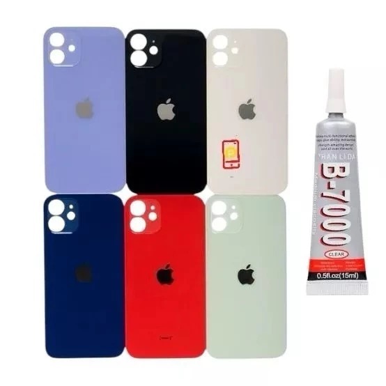 Tampa Traseira (iPhone 12) + COLA 15ML (De Vidro C