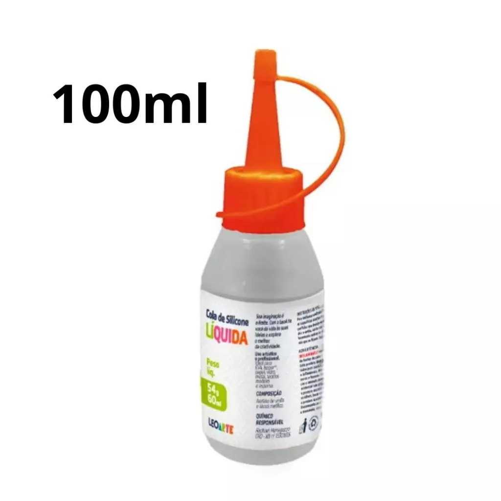 Cola Silicone Líquida 60ml 100ml 250ml Escolar Ar