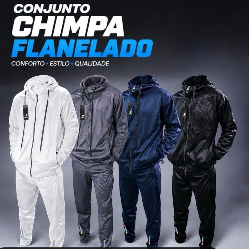 Conjunto Masculino Flanelado Premium Inverno Molet