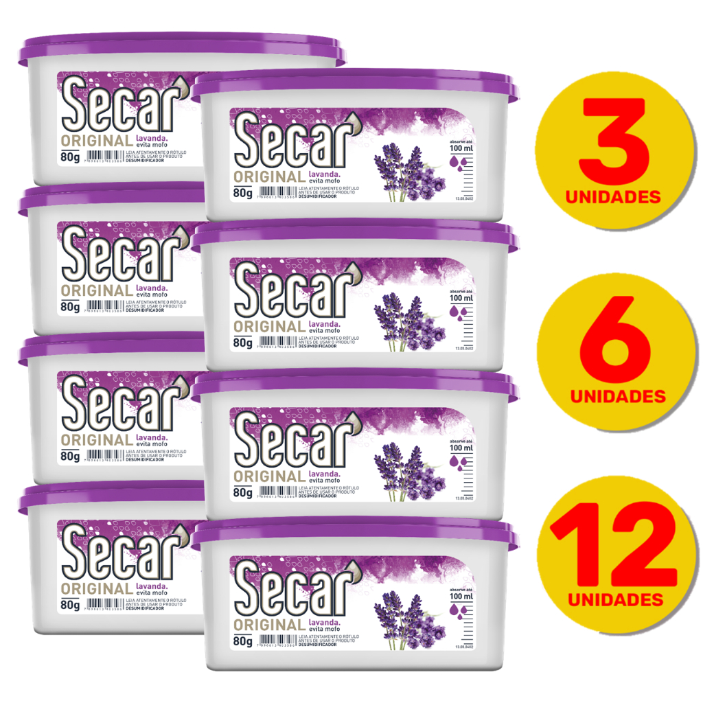 Kit Promocional Anti Mofo Secar 80g Evita Umidade 