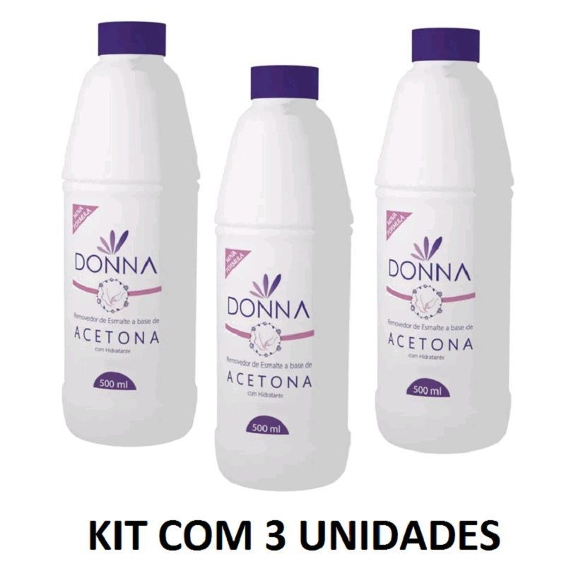 Kit C/3 Removedor de Esmalte á Base de Acetona Do