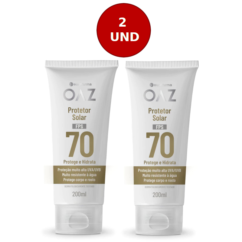 Kit C/2 Protetor Solar OAZ FPS 70 200ml – Co