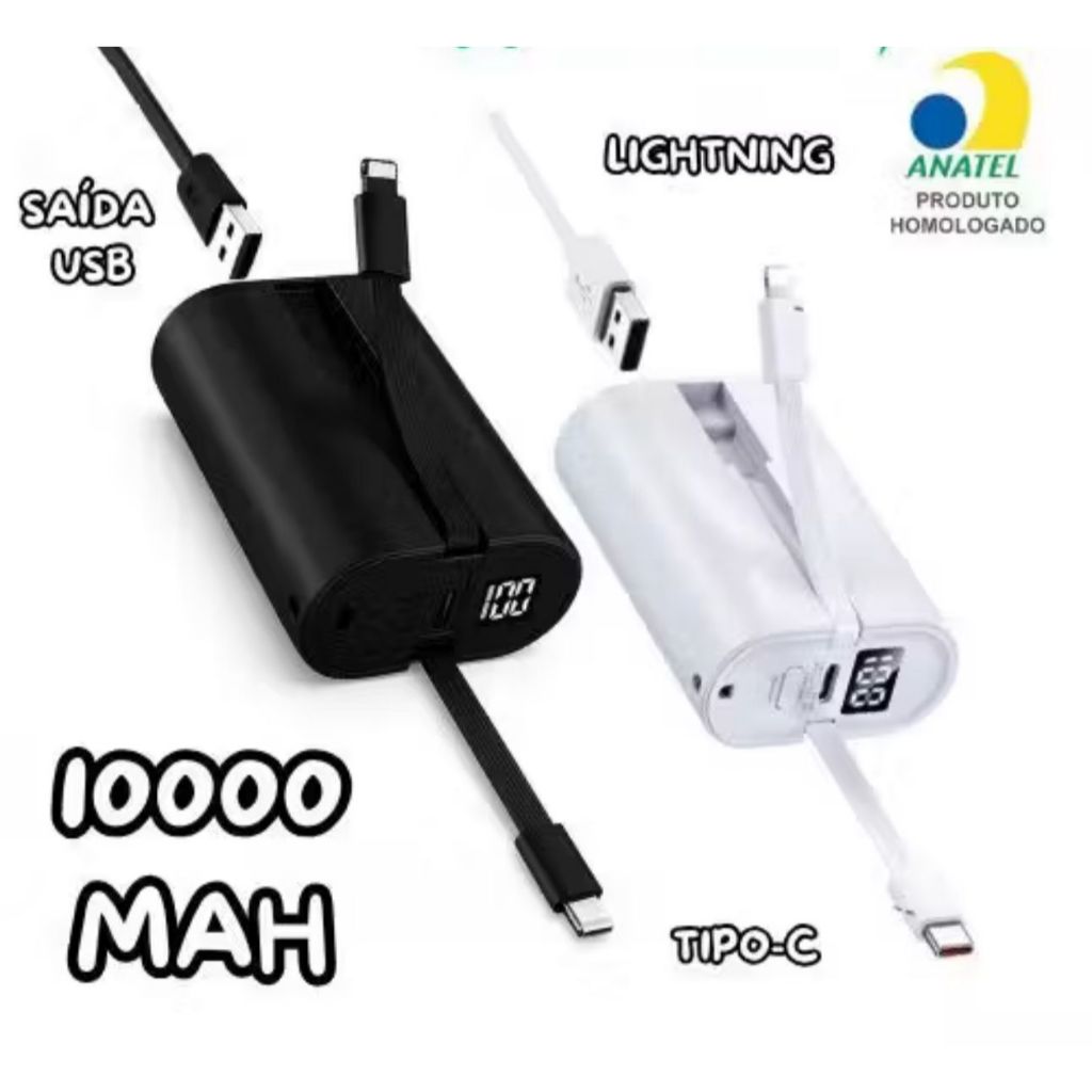 CARREGADOR PORTÁTIL POWERBANK 10000 MAH TURBO PRE