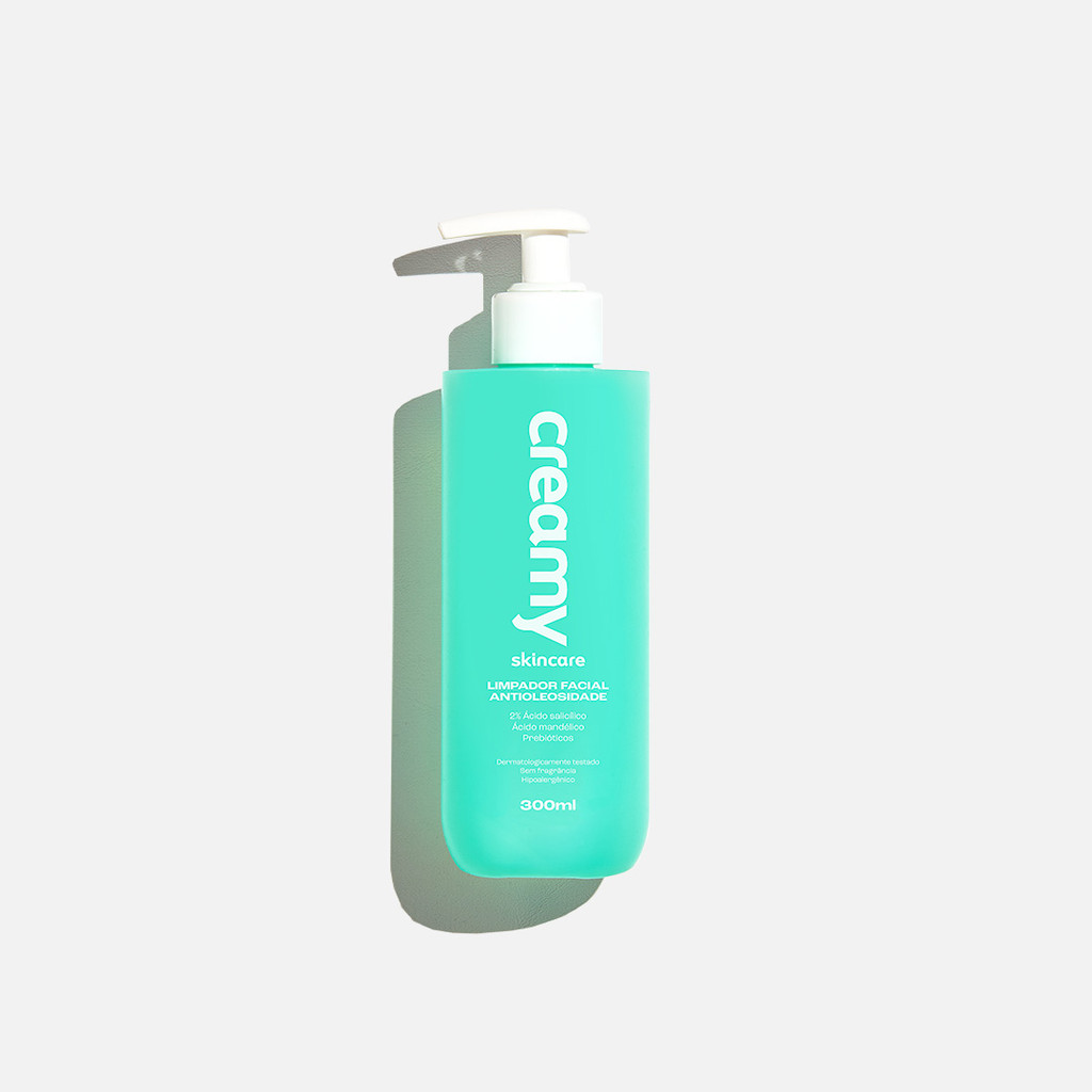 LIMPADOR FACIAL ANTIOLEOSIDADE 300ML – CREAM