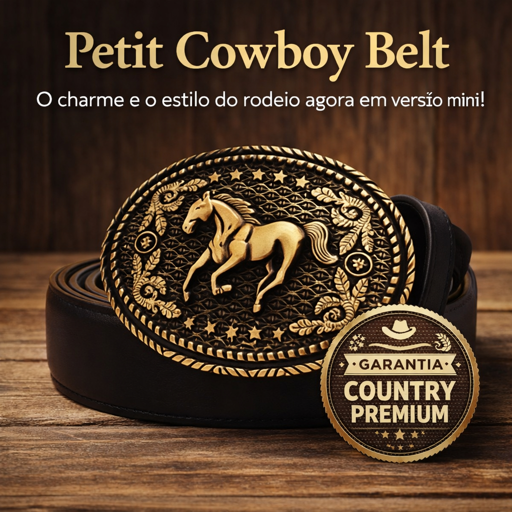 Cinto Fivela Country infantil Para Menino e Menina
