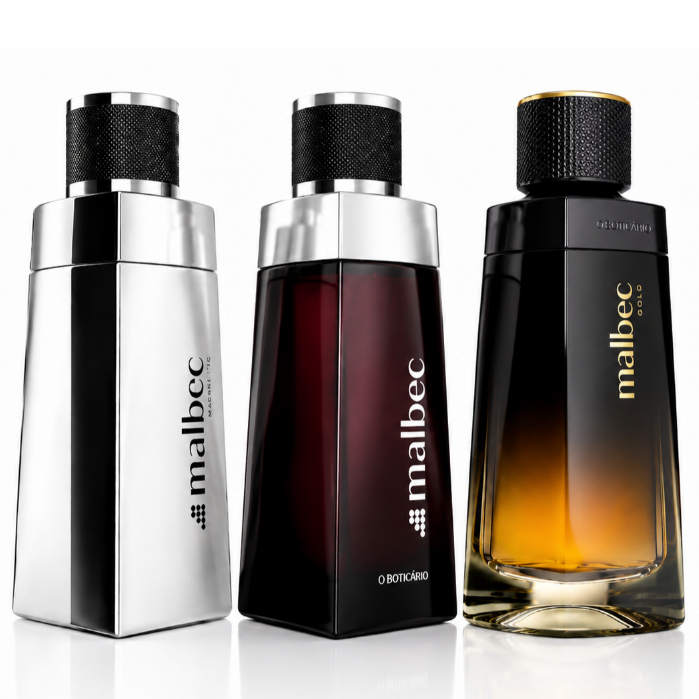 Perfumes Masculinos Kit 3 Malbec Importado com Ess