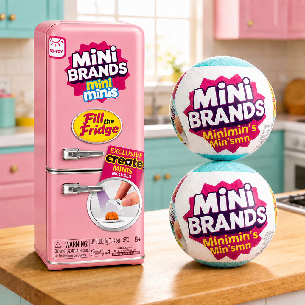 Mini Geladeira Fill The Fridge com 2 Bolas Mini Br