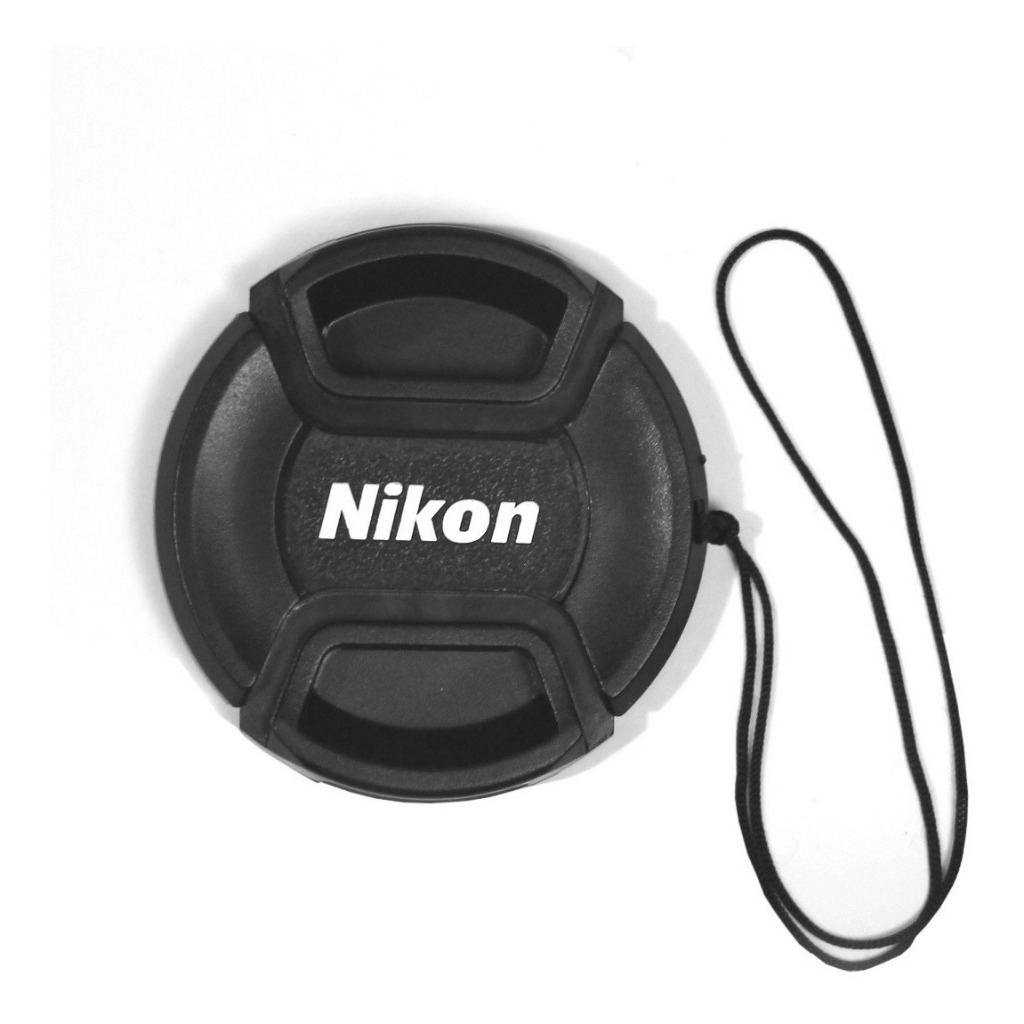 Tampa Lente Nikon 49mm 52mm 55mm 58mm Com Logo