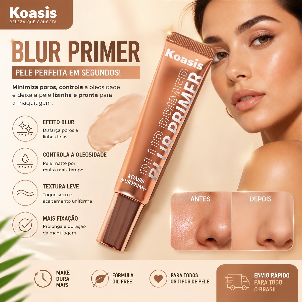Koasis Blur Primer MINIMIZA POROS + CONTROLE DE BR