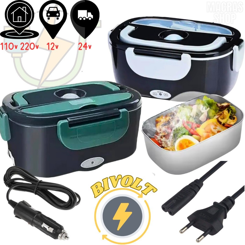 Marmita Elétrica Veicular Tomada Bivolt 110V/220V