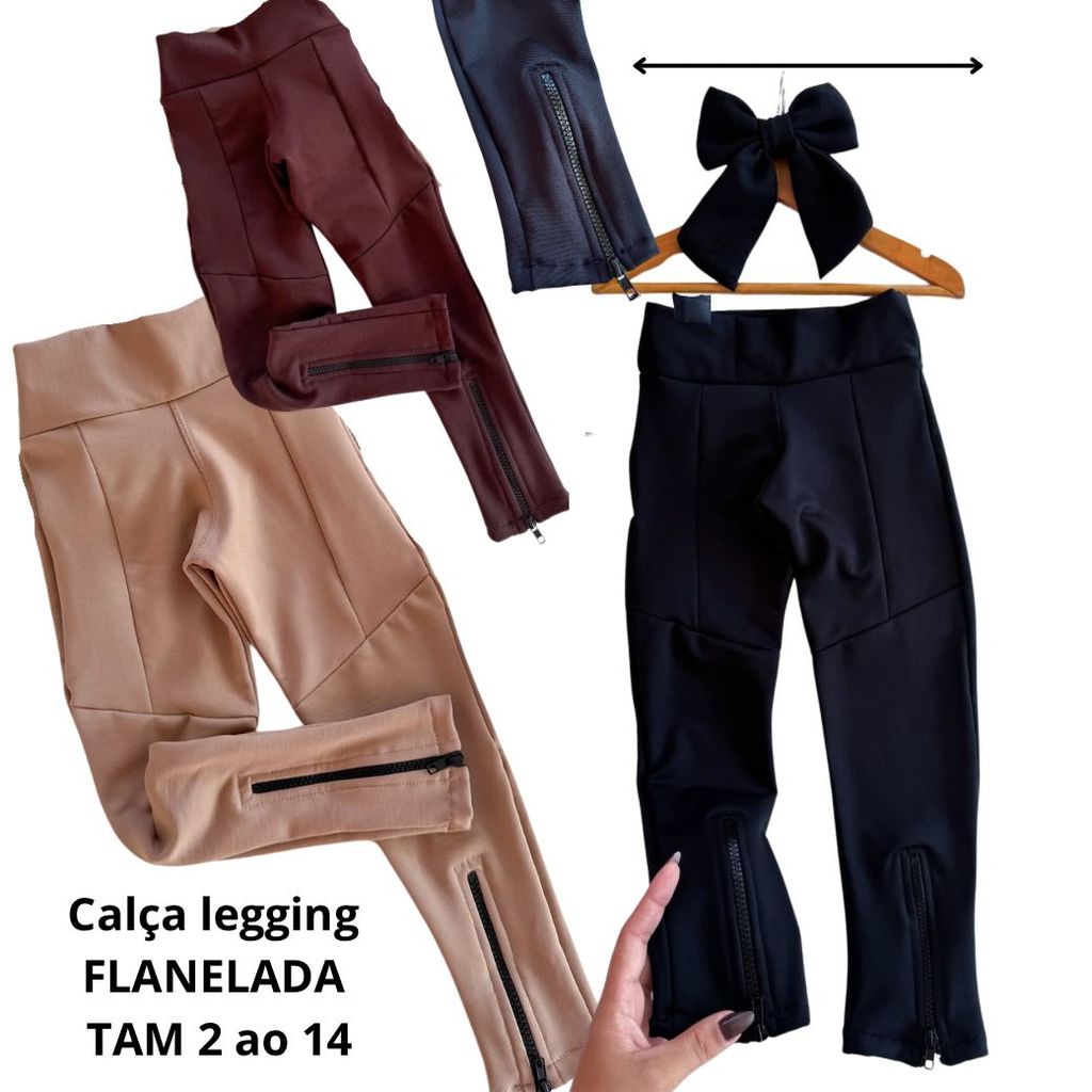 Calça Infantil Feminina Estilo Montaria Cós Alt