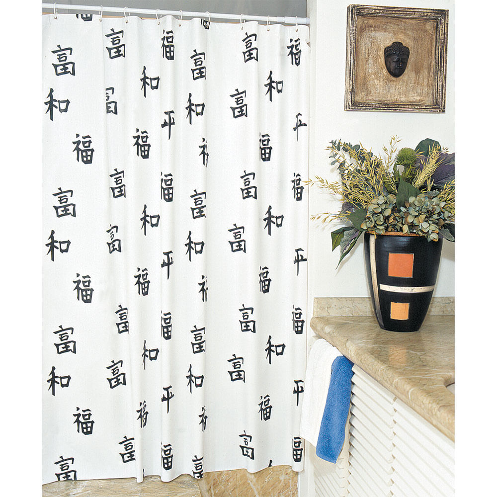 Cortina para Box Polietileno 135x178cm Plast Léo 