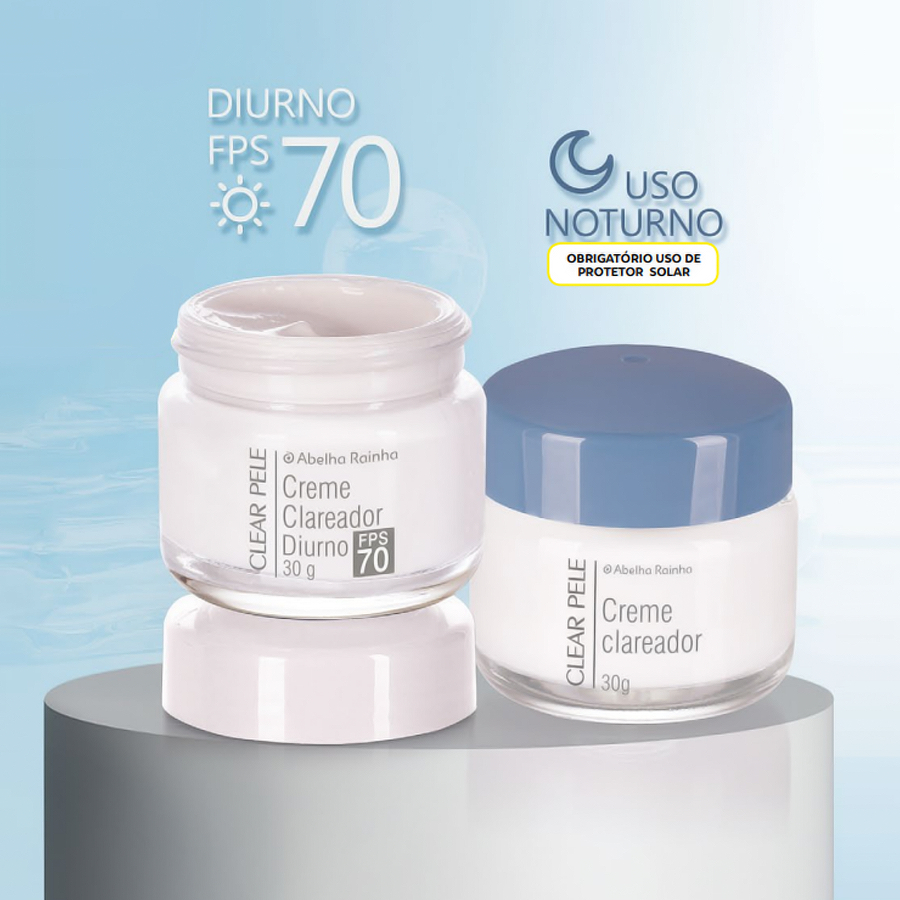 Kit Clareador Manchas Faciais Dia + Noite Clear Pe