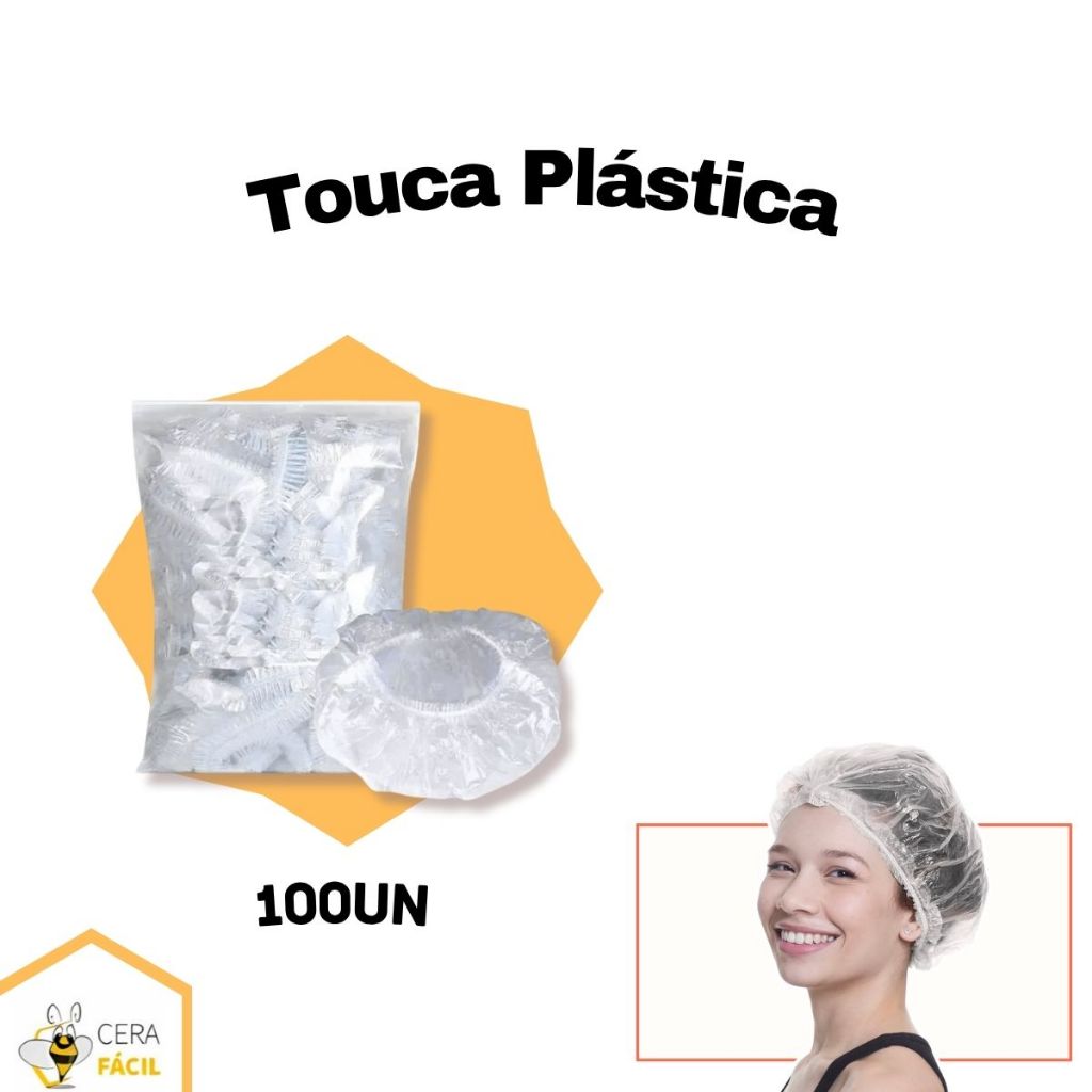100un – Touca Plástica Descartável