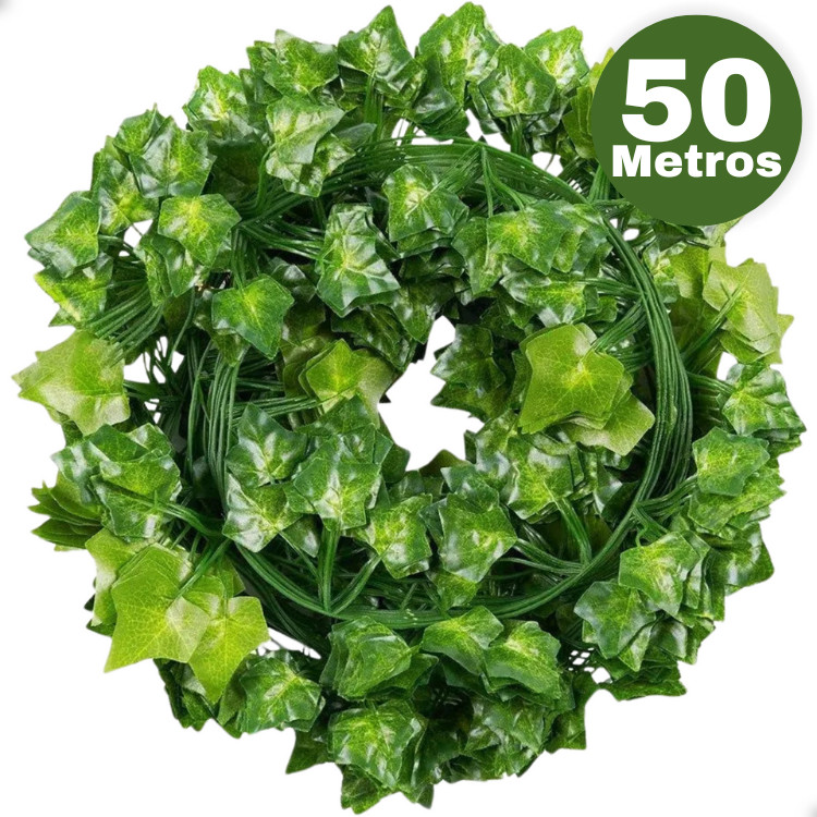 50 metros Trepadeira Hera Planta Artificial Penden