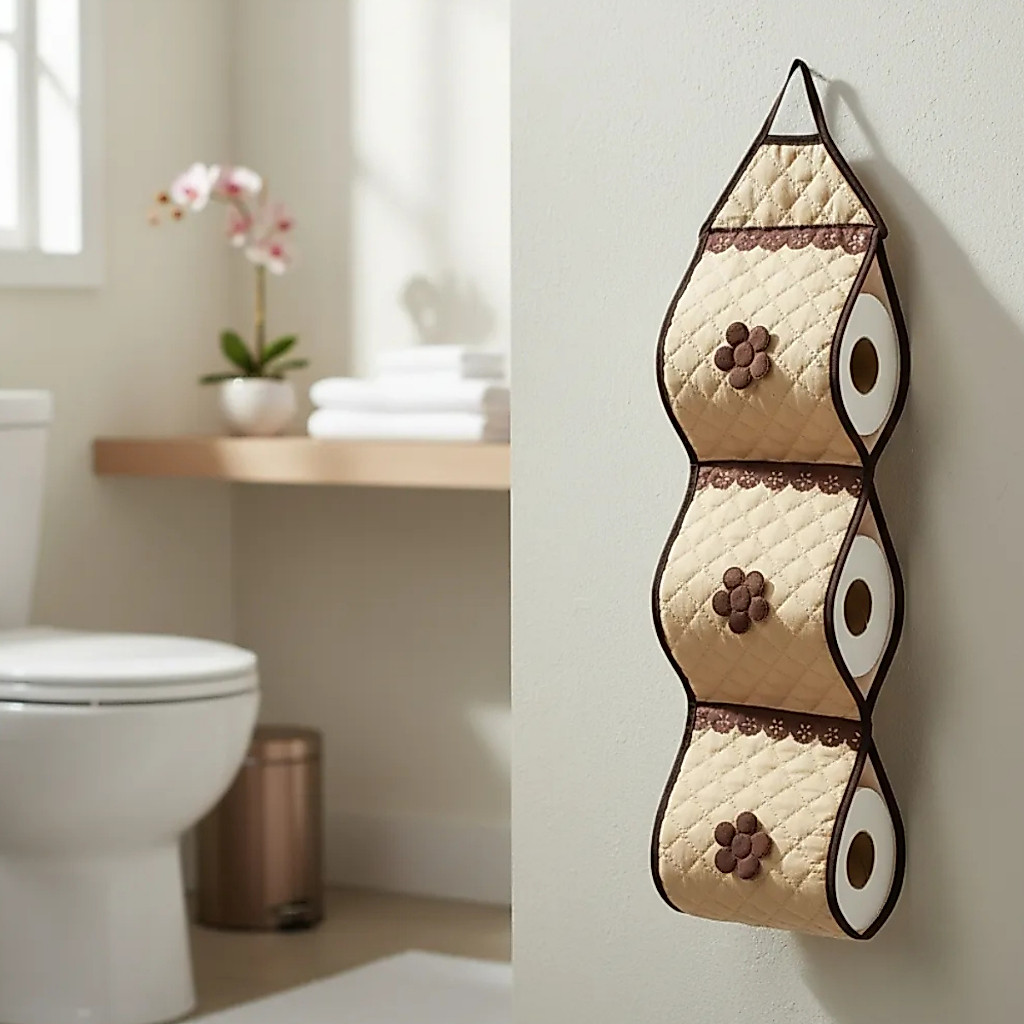 1 Porta De Papel Higiênico Matelado Avulso P/ 3 R