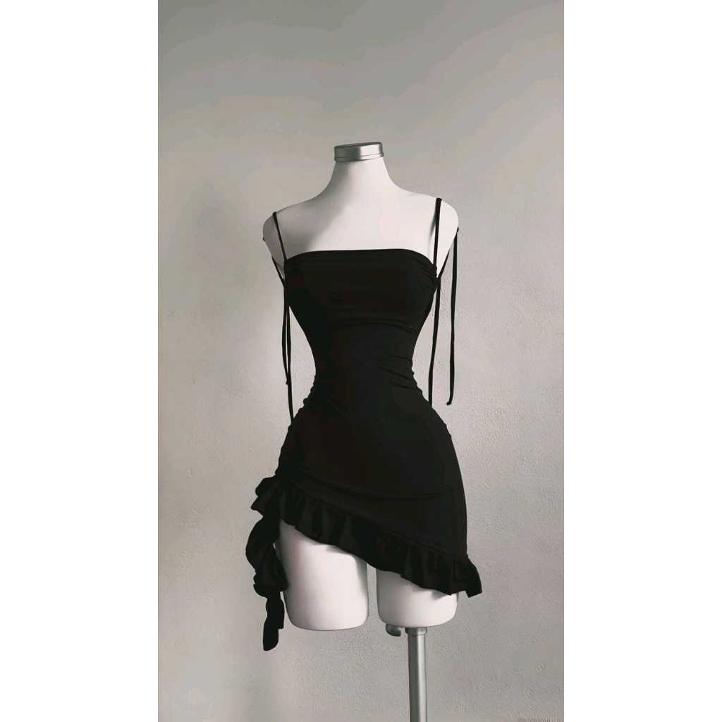 Vestido Costa Nua Empina Bumbum Suplex Com Babado 