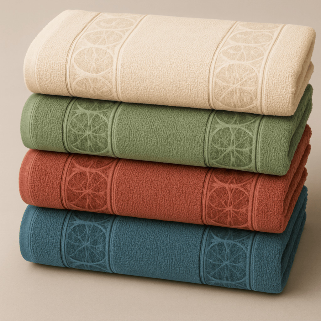 Kit 4 Toalhas de Rosto 35x75cm Para Banheiro Trein