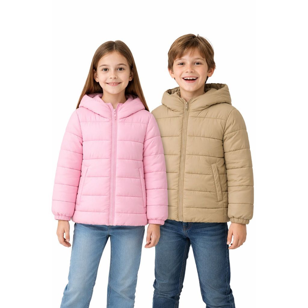 Jaqueta Puffer Infantil Impermeável Premium com C