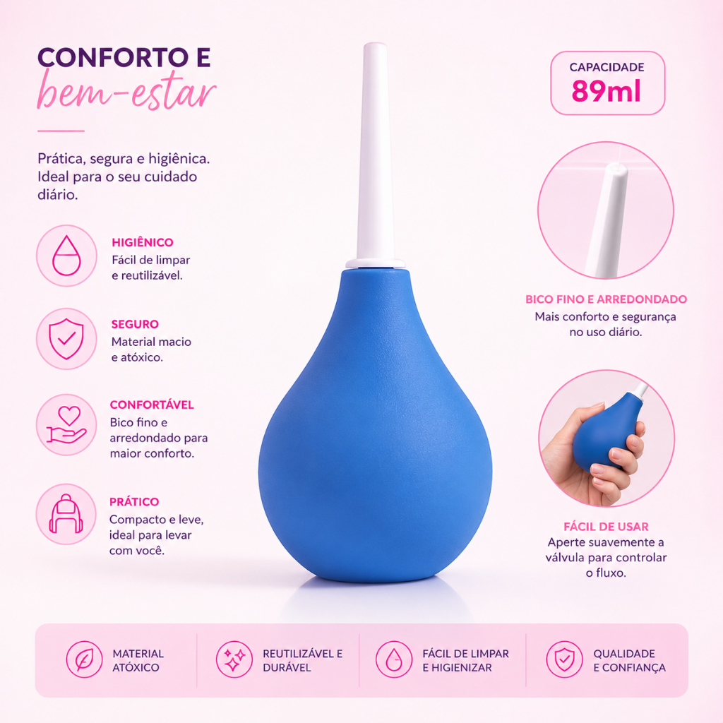 Ducha Higiênica Intima Com Aplicador 89ml Unissex