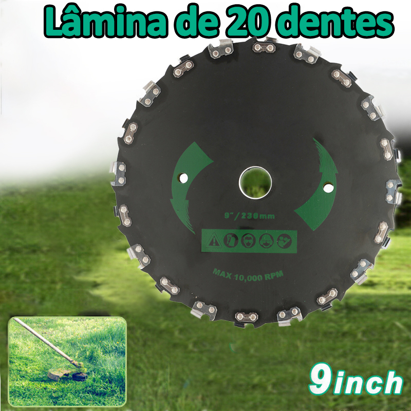 20 dentes Disco para Roçadeira em Aço de Alta Pe