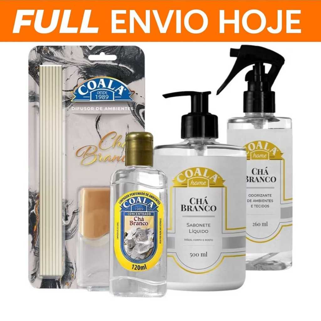 Coala Chá Branco Difusor 100ml Odorizador 260ml L